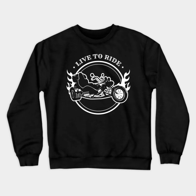 Cool Trike Trikers Design Motorcycle Trikes Gift for Triker Crewneck Sweatshirt by stearman